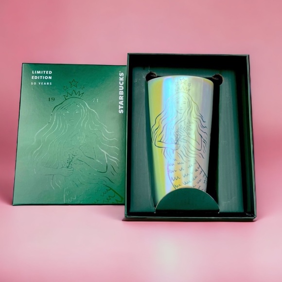 Starbucks Limited Edition 50th Anniversary Mermaid Siren Ceramic Hot Cup - Picture 1 of 10